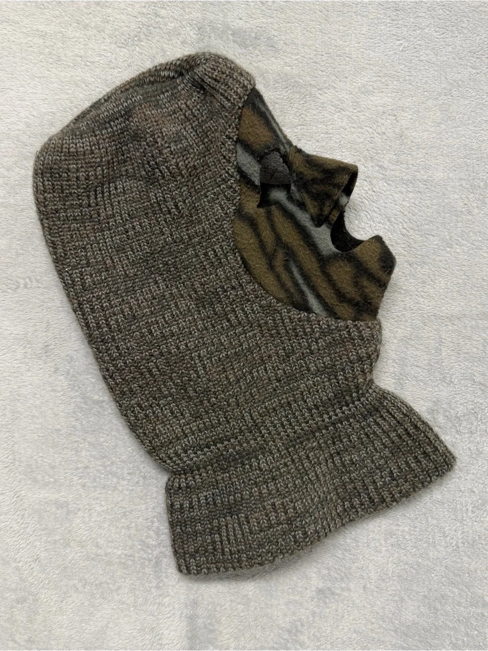 Vtg Realtree Camo Balaclava Face Mask Knit Hunting Made in USA Tactical Gorpcore